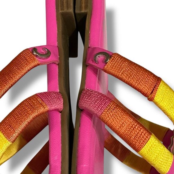 Circus by Sam Edelman Canyon Pink Slip On Thong Sandals Flip Flops - Picture 8 of 10